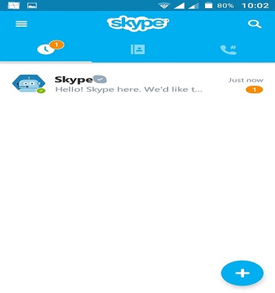ساخت اکانت اسکایپ در سیستم‌عامل اندروید