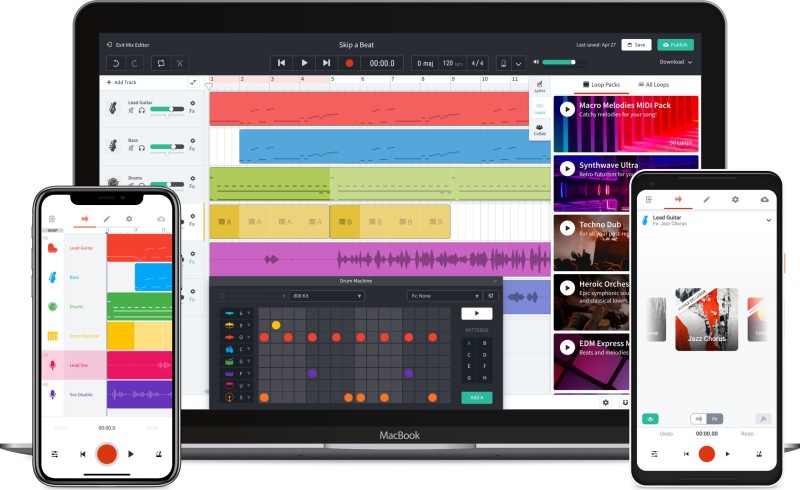 برنامه BandLab - Music Making Studio؛ در لیست بهترین نرم افزار برش آهنگ برای ایفون