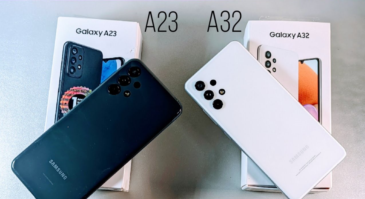 مقایسه گوشی a23 با a32 از نظر بدنه و طراحی