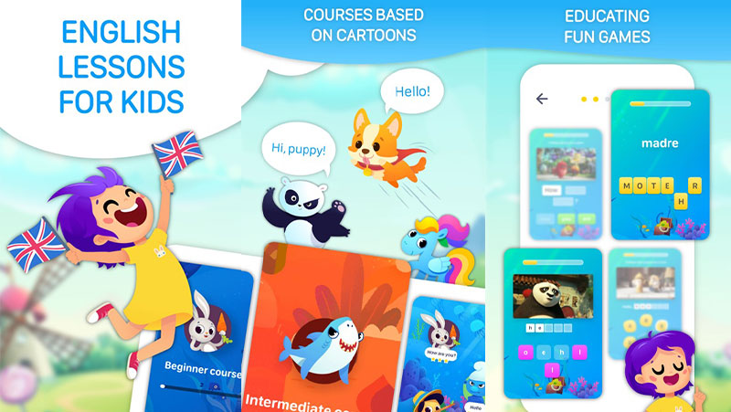 اپلیکیشن English for kids، بهترین بازی آموزش زبان انگلیسی برای کودکان