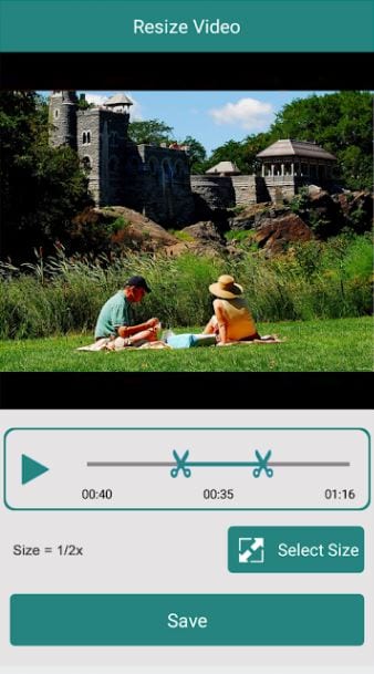اپلیکیشن Resize Video برای کاهش حجم فیلم