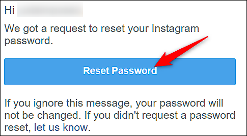 کلیک بر روی دکمه Reset Password