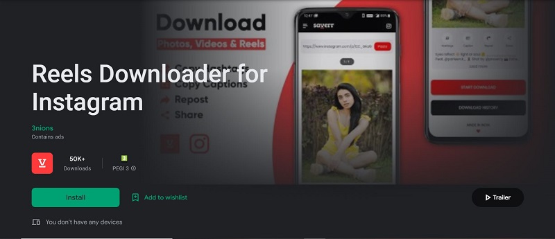 برنامه Reels Downloader – Instagram Video Downloader