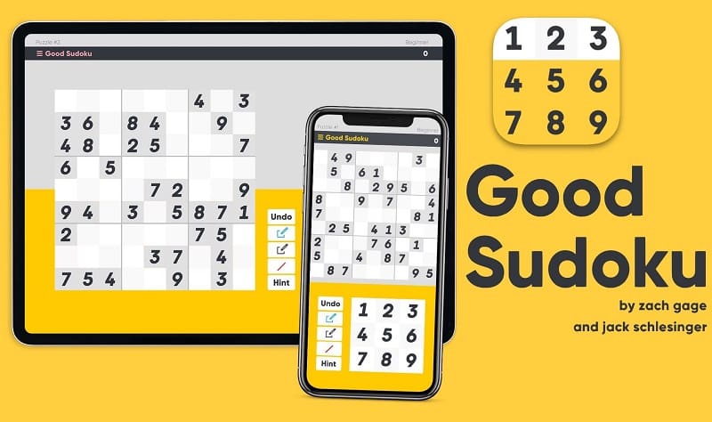 بهترین بازی های فکری آیفون: Good Sudoku