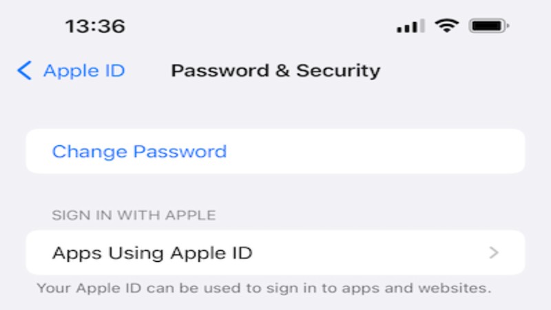 رمز عبور اپل آی‌دی خود را تغییر دهید