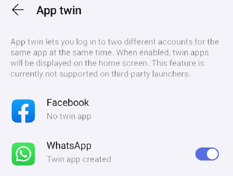 نصب دو واتساپ در گوشی هواوی با App twin