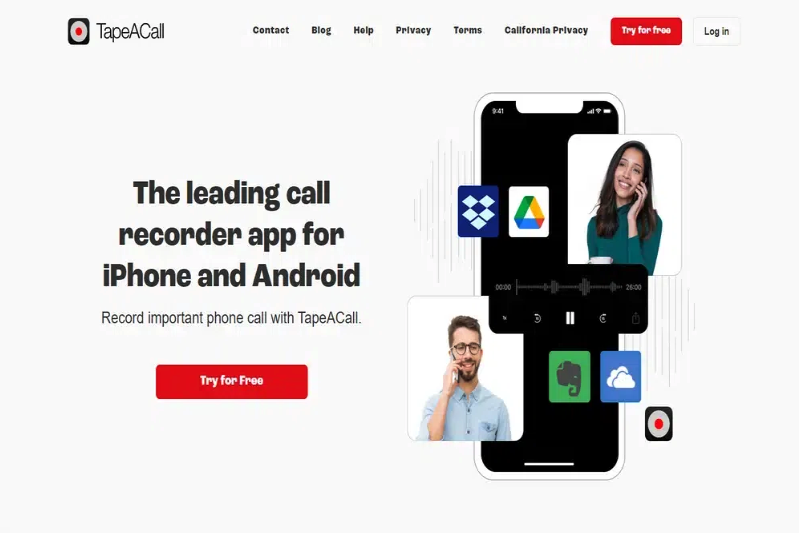 Tapeacall یکی از بهترین برنامه‌ های اندروید برای ضبط تماس‌های تلفنی