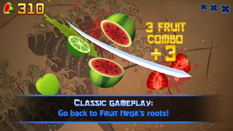بازی Fruit Ninja Classic 2010