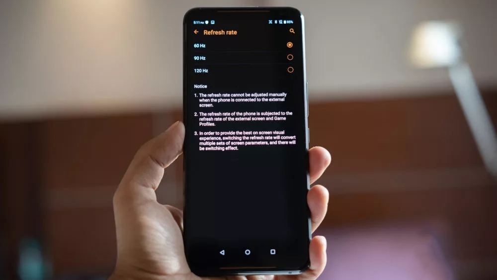 صفحه نمایش 60 و 90 و 120 هرتز؛ فعال و غیرفعال کردن + بالا بردن آن