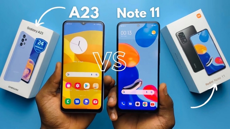 مقایسه ردمی نوت 11 با گوشی A23