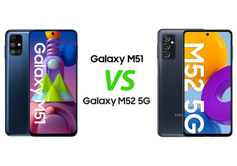 مقایسه گوشی m52 با m51؛ محصولات باتری محور سامسونگ