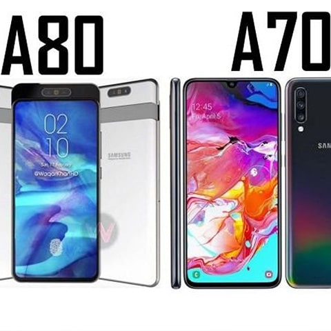 مقایسه گوشی سامسونگ a70 با a80