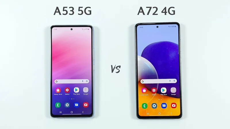 مقایسه گوشی a53 با a72؛ میان رده های قدرتمند سری a سامسونگ