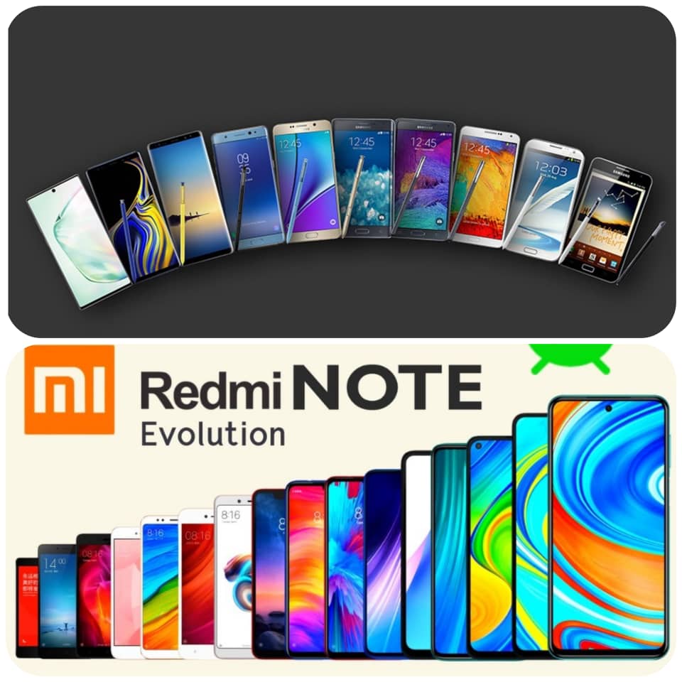 مقایسه سری نوت سامسونگ با سری نوت شیائومی