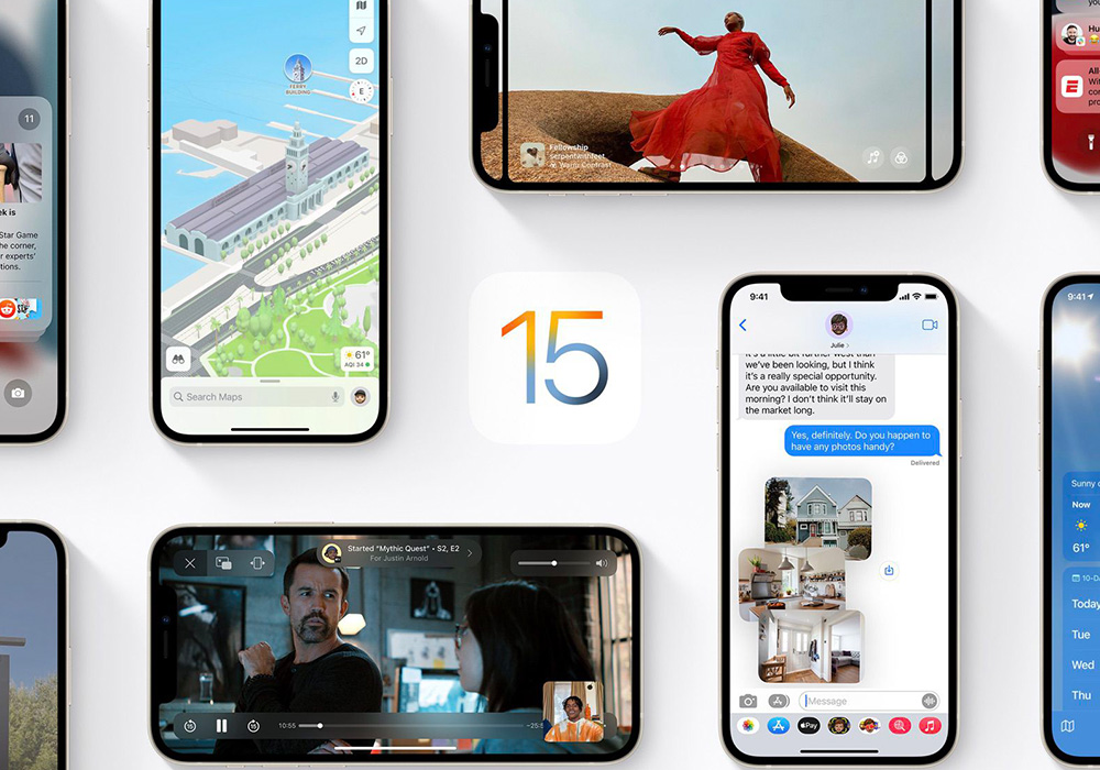 تغییرات ای او اس ۱۵