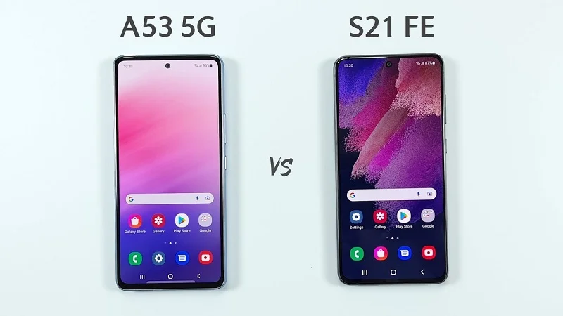 مقایسه گوشی a53 با s21 fe؛ نگاهی به دو میان‌رده قدرتمند