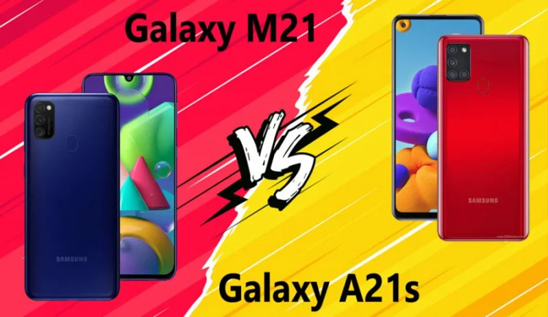 مقایسه گوشی m21 با a21s