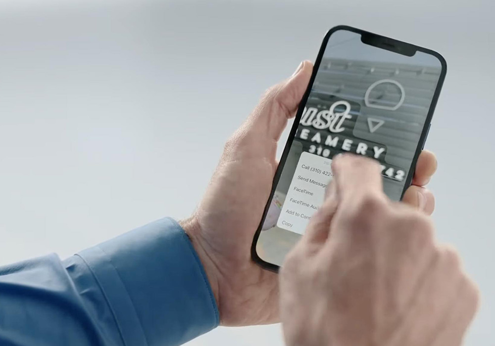 لایو تکست ایفون، کپی پیست متن از تصاویر