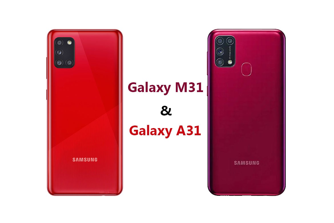 مقایسه گوشی a31 با m31