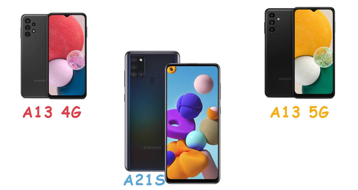 مقایسه ی گوشی a13 با a21s؛ مقایسه گوشی های a21s با a13