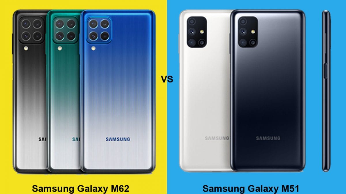 مقایسه گوشی m62 با m51؛ دو غول باتری محور سامسونگ