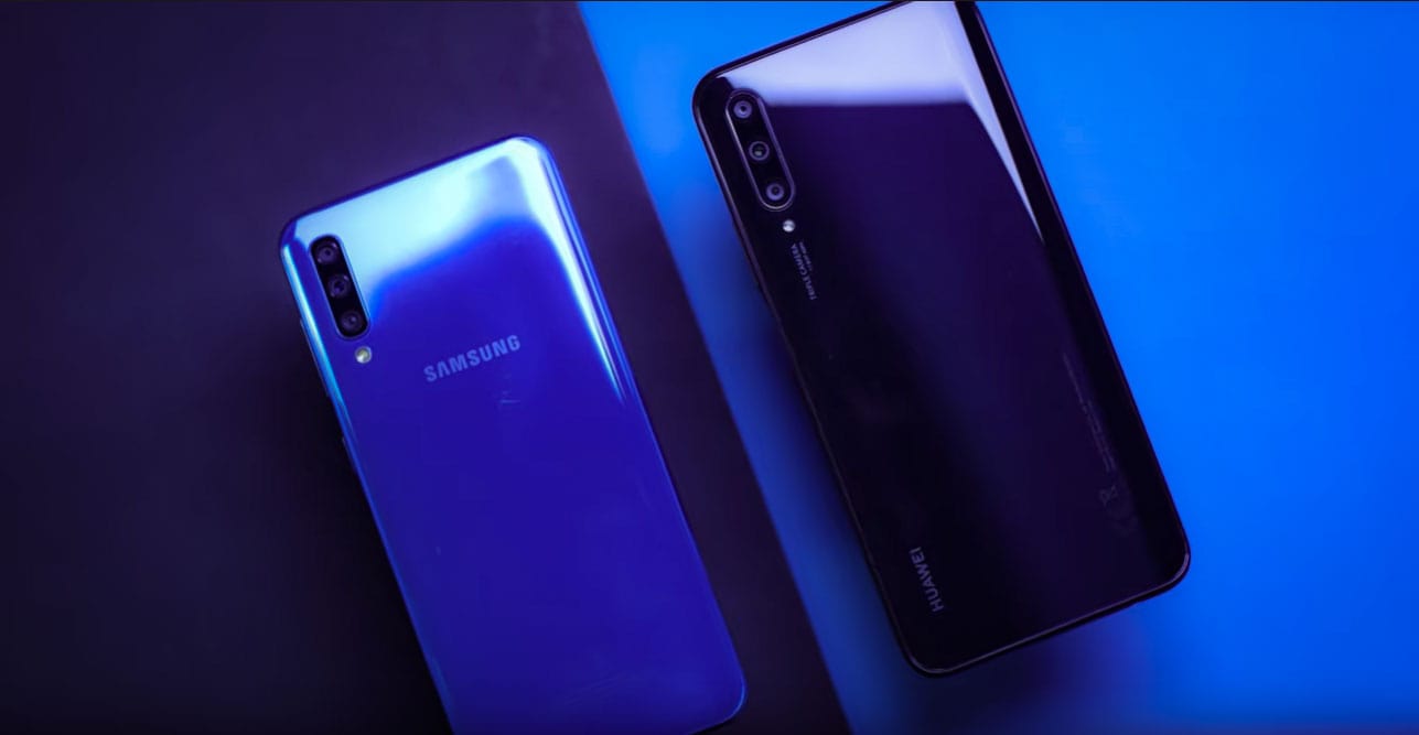 مقایسه گوشی هواوی y9s با سامسونگ a50s